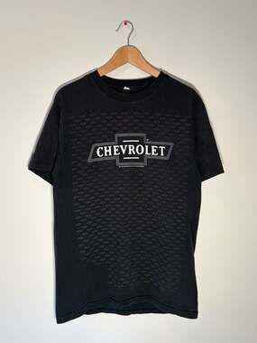 Vintage 90s Chevrolet Graphic Logo All-Over Print T-Shirt